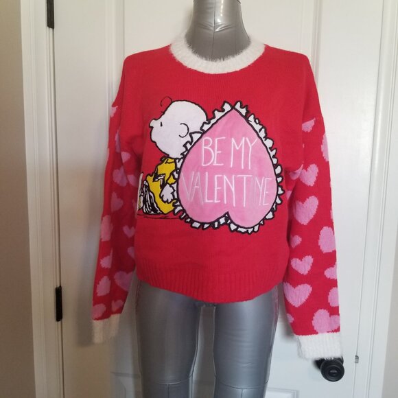 Peanuts Be My Valentine Sweater (Charlie Brown) - Picture 7 of 13